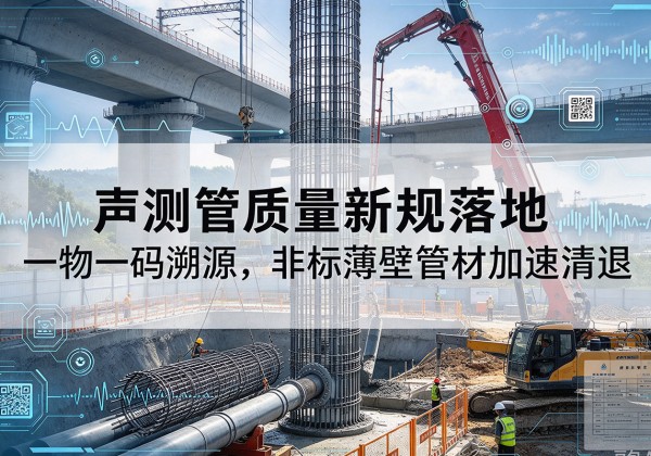 宽城声测管质量新规落地，一物一码溯源，非标薄壁管材加速清退